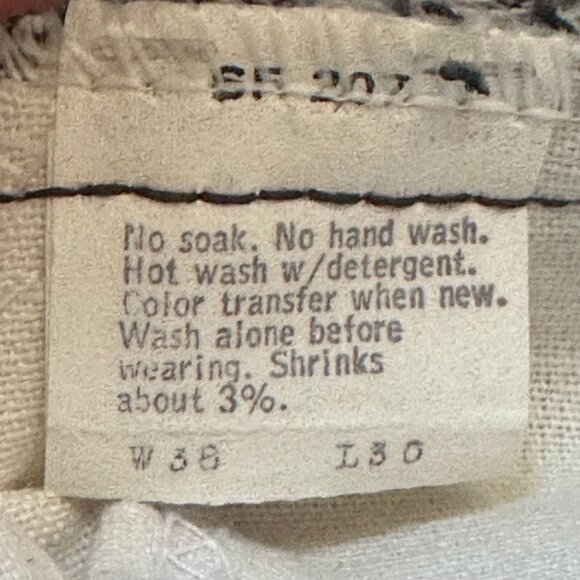 Vintage 1970s Levi’s 684 Big Bells Blue Jeans, Orange Tab, 37.5x30.5, Deadstock - Picture 10 of 11